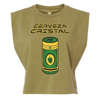 Cerveza Cristal Meme Funny Product Placement Garment-Dyed Women's Muscle Tee