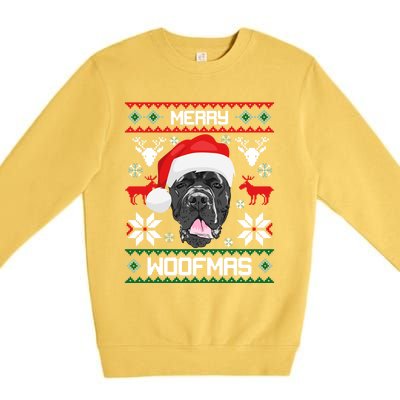 Cane Corso Merry Woofmas Gift For Christmas Clothes Xmas Great Gift Premium Crewneck Sweatshirt