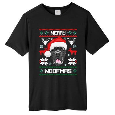 Cane Corso Merry Woofmas Gift For Christmas Clothes Xmas Great Gift Tall Fusion ChromaSoft Performance T-Shirt