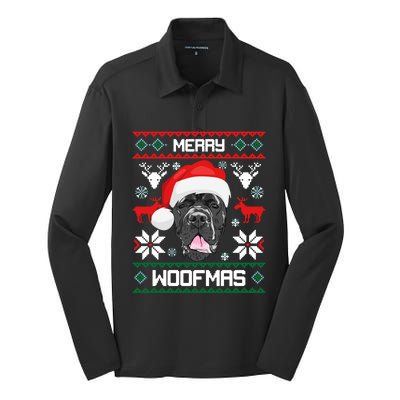 Cane Corso Merry Woofmas Gift For Christmas Clothes Xmas Great Gift Silk Touch Performance Long Sleeve Polo