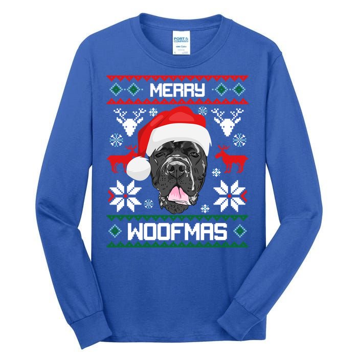 Cane Corso Merry Woofmas Gift For Christmas Clothes Xmas Great Gift Tall Long Sleeve T-Shirt