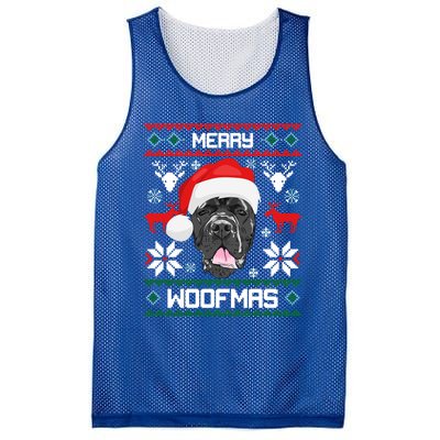 Cane Corso Merry Woofmas Gift For Christmas Clothes Xmas Great Gift Mesh Reversible Basketball Jersey Tank