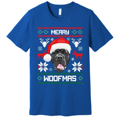 Cane Corso Merry Woofmas Gift For Christmas Clothes Xmas Great Gift Premium T-Shirt