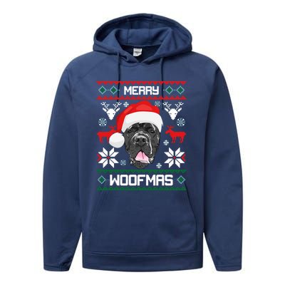 Cane Corso Merry Woofmas Gift For Christmas Clothes Xmas Great Gift Performance Fleece Hoodie