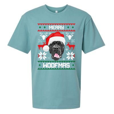 Cane Corso Merry Woofmas Gift For Christmas Clothes Xmas Great Gift Sueded Cloud Jersey T-Shirt