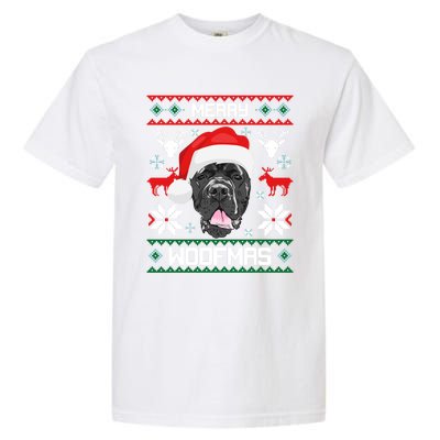 Cane Corso Merry Woofmas Gift For Christmas Clothes Xmas Great Gift Garment-Dyed Heavyweight T-Shirt