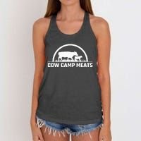 Cow Camp Meats  Women's Knotted Racerback Tank