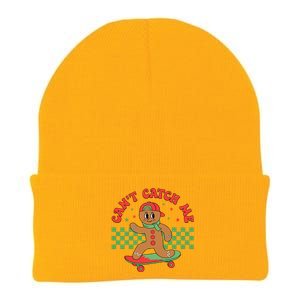 CanT Catch Me Retro Christmas Gingerbread Boy Xmas Knit Cap Winter Beanie