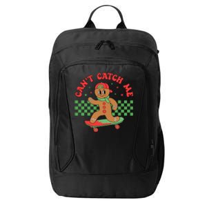 CanT Catch Me Retro Christmas Gingerbread Boy Xmas City Backpack