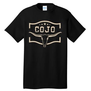 Cojo Country Music Cow Skull Western Skull Tall T-Shirt