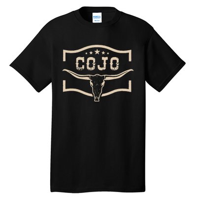 Cojo Country Music Cow Skull Western Skull Tall T-Shirt