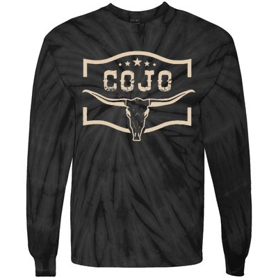 Cojo Country Music Cow Skull Western Skull Tie-Dye Long Sleeve Shirt