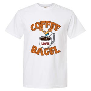 Cute Coffee Mom Loves Bagel Quote And Bagel Lover Gift Garment-Dyed Heavyweight T-Shirt