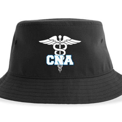 Cna Caduceus Medical Symbol Nurse Gifts Sustainable Bucket Hat