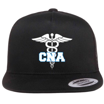 Cna Caduceus Medical Symbol Nurse Gifts Flatbill Hat