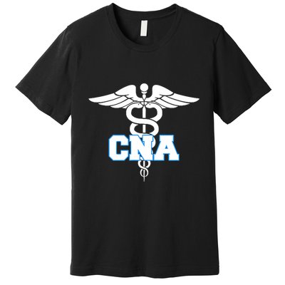 Cna Caduceus Medical Symbol Nurse Gifts Premium T-Shirt