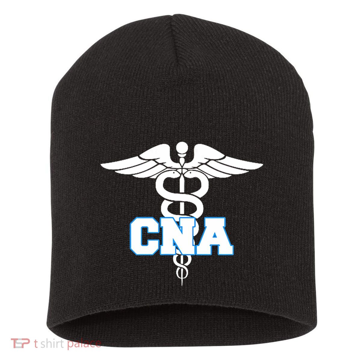 Cna Caduceus Medical Symbol Nurse Gifts Short Acrylic Beanie