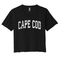 Cape Cod Massachusetts Ma Vintage Athletic Sports Design Women's Crop Top Tee