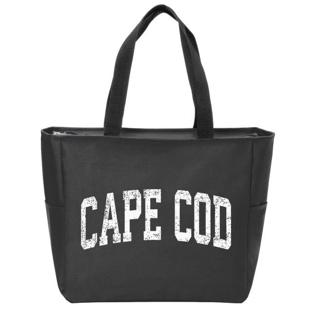 Cape Cod Massachusetts Ma Vintage Athletic Sports Design Zip Tote Bag