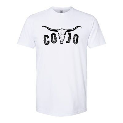 Cojo Country Music Cow Skull, Western Bull Skull Softstyle® CVC T-Shirt