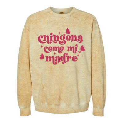 Chingona Como Mi Madre Colorblast Crewneck Sweatshirt