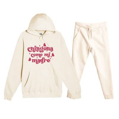 Chingona Como Mi Madre Premium Hooded Sweatsuit Set