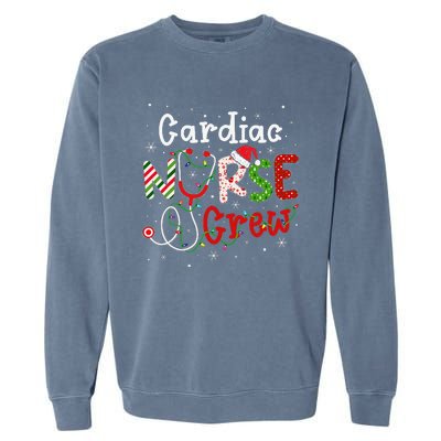 Cardiac Christmas Nurse Crew Funny Nursing Christmas Pattern Garment-Dyed Sweatshirt