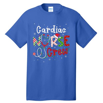 Cardiac Christmas Nurse Crew Funny Nursing Christmas Pattern Tall T-Shirt