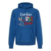 Cardiac Christmas Nurse Crew Funny Nursing Christmas Pattern Premium Hoodie