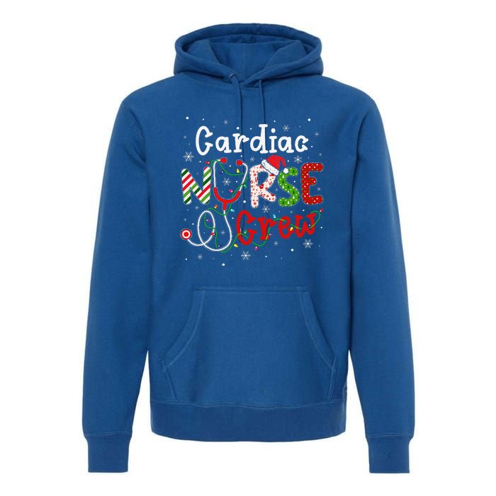 Cardiac Christmas Nurse Crew Funny Nursing Christmas Pattern Premium Hoodie