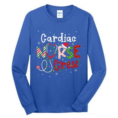 Cardiac Christmas Nurse Crew Funny Nursing Christmas Pattern Tall Long Sleeve T-Shirt