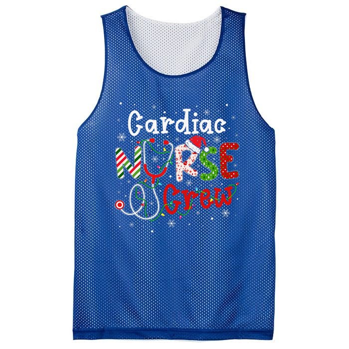 Cardiac Christmas Nurse Crew Funny Nursing Christmas Pattern Mesh Reversible Basketball Jersey Tank