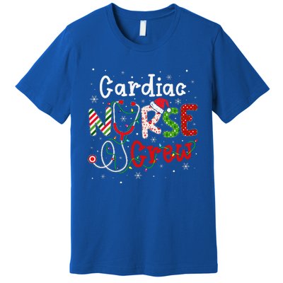 Cardiac Christmas Nurse Crew Funny Nursing Christmas Pattern Premium T-Shirt