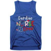 Cardiac Christmas Nurse Crew Funny Nursing Christmas Pattern Tank Top