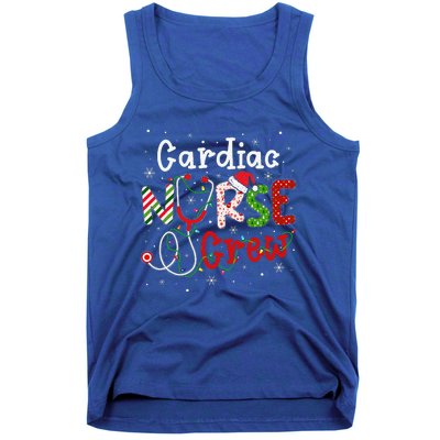 Cardiac Christmas Nurse Crew Funny Nursing Christmas Pattern Tank Top