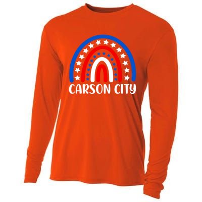 Carson City Nevada Meaningful Gift I Love Carson City Usa Gift Cooling Performance Long Sleeve Crew