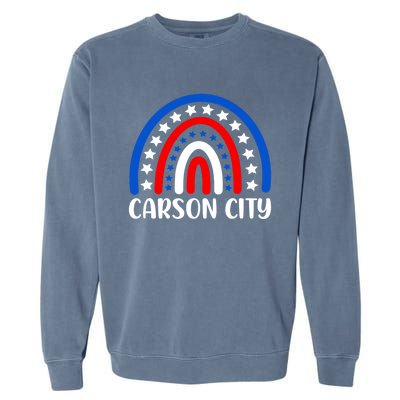 Carson City Nevada Meaningful Gift I Love Carson City Usa Gift Garment-Dyed Sweatshirt