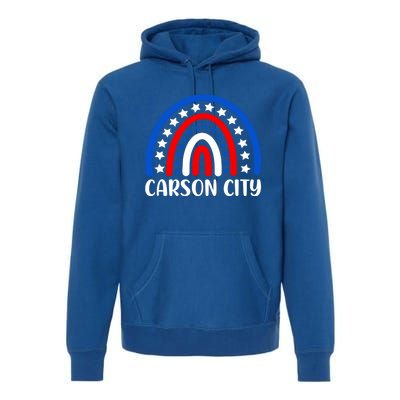 Carson City Nevada Meaningful Gift I Love Carson City Usa Gift Premium Hoodie