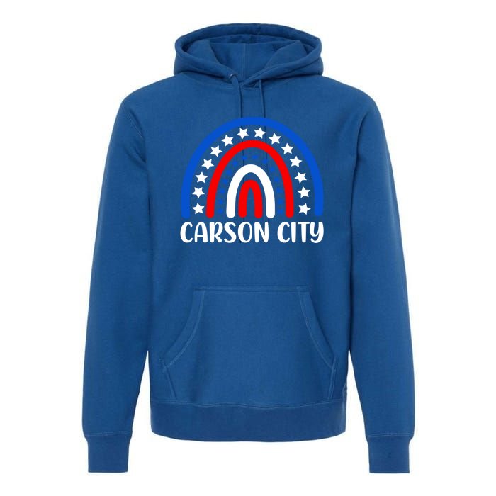 Carson City Nevada Meaningful Gift I Love Carson City Usa Gift Premium Hoodie