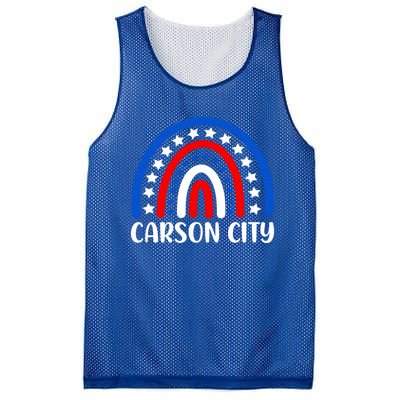 Carson City Nevada Meaningful Gift I Love Carson City Usa Gift Mesh Reversible Basketball Jersey Tank