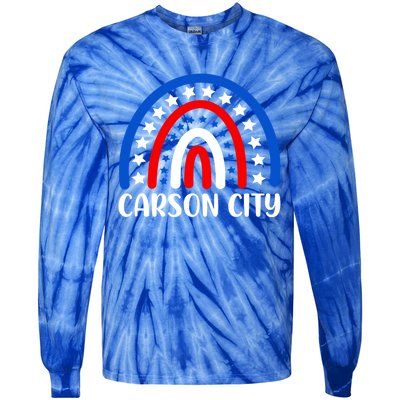 Carson City Nevada Meaningful Gift I Love Carson City Usa Gift Tie-Dye Long Sleeve Shirt