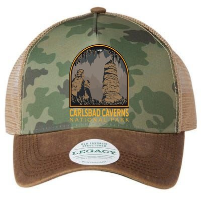 Carlsbad Caverns National Park Vintage Emblem Legacy Tie Dye Trucker Hat