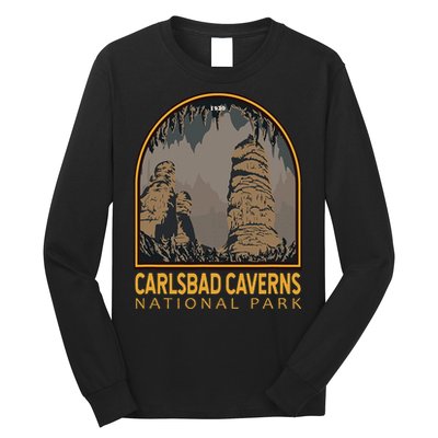 Carlsbad Caverns National Park Vintage Emblem Long Sleeve Shirt