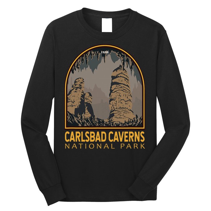 Carlsbad Caverns National Park Vintage Emblem Long Sleeve Shirt