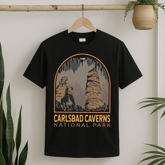 Carlsbad Caverns National Park Vintage Emblem T-Shirt