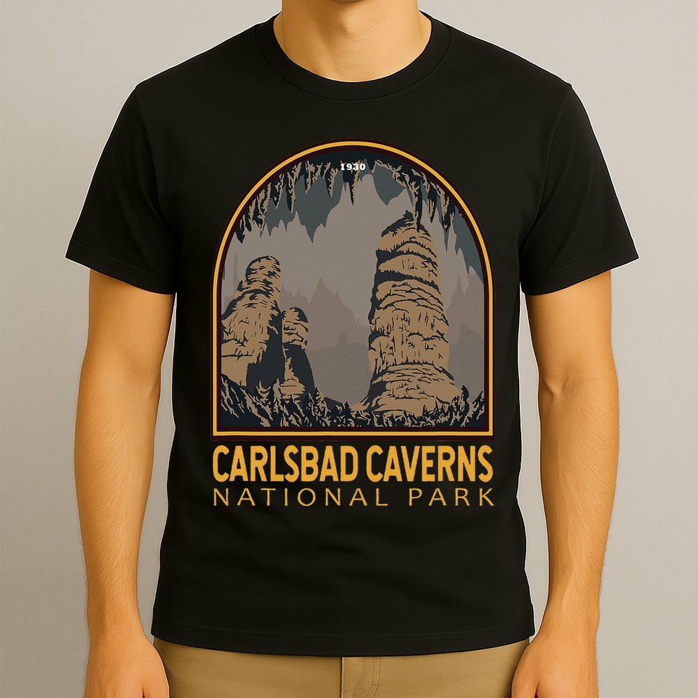 Carlsbad Caverns National Park Vintage Emblem T-Shirt