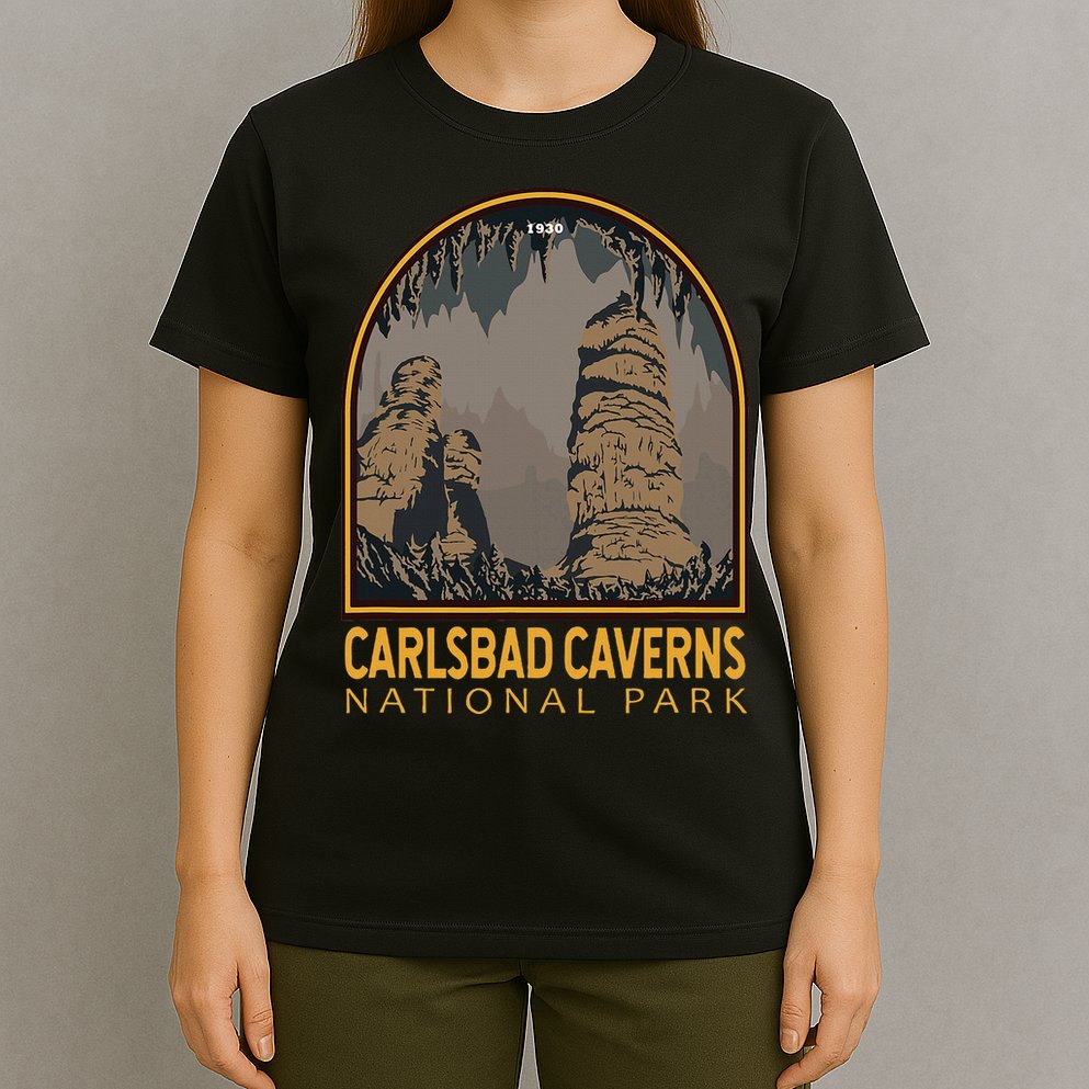 Carlsbad Caverns National Park Vintage Emblem T-Shirt