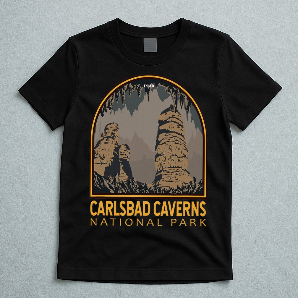 Carlsbad Caverns National Park Vintage Emblem T-Shirt