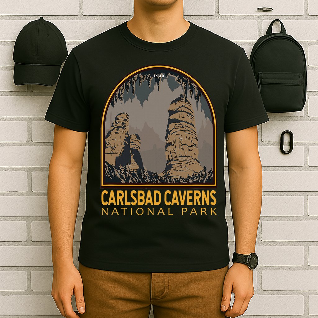 Carlsbad Caverns National Park Vintage Emblem T-Shirt
