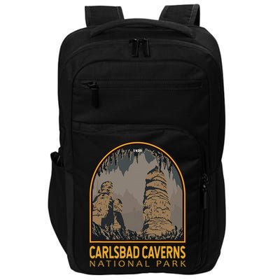 Carlsbad Caverns National Park Vintage Emblem Impact Tech Backpack